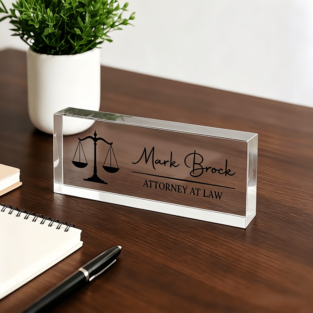 Personalized Lawyer & Judge Ac - Photo Acrylic Block 评论和价格