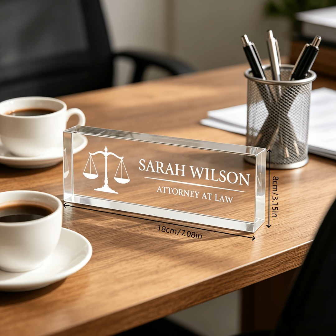 Personalized Lawyer & Judge Ac - Photo Acrylic Block 评论和价格