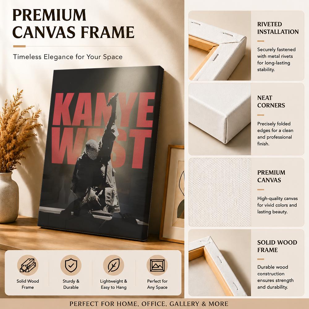 Rapper Singer K-Kanye West Pai - Canvas Wrap Ready 评论和价格