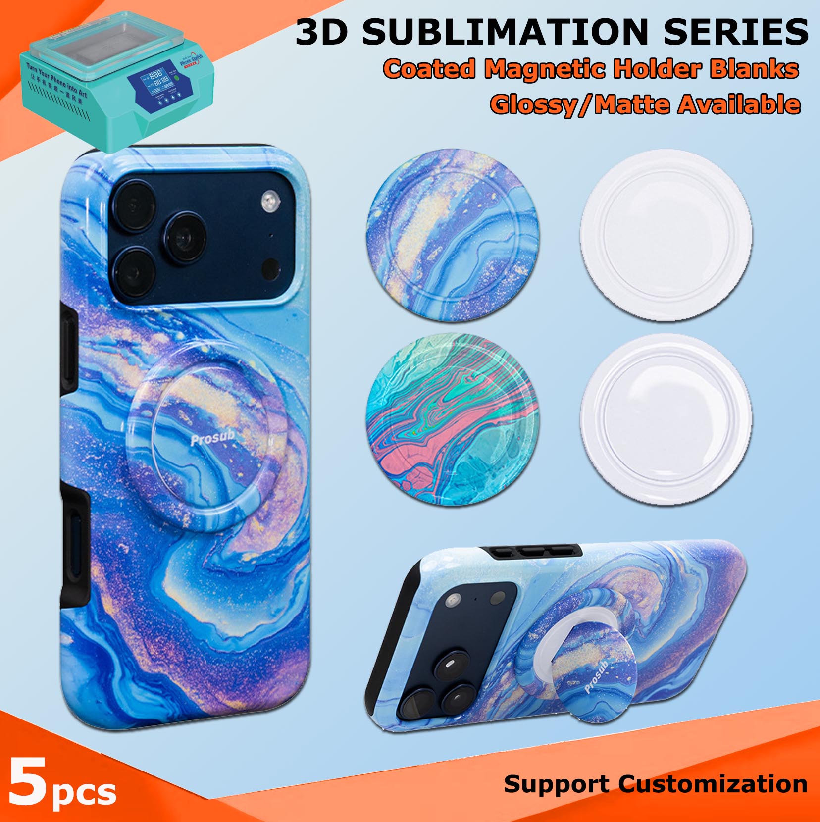 Fonlyu 5pcs Hard PC Magnetic R - Phone Case Blank Print 评论和价格