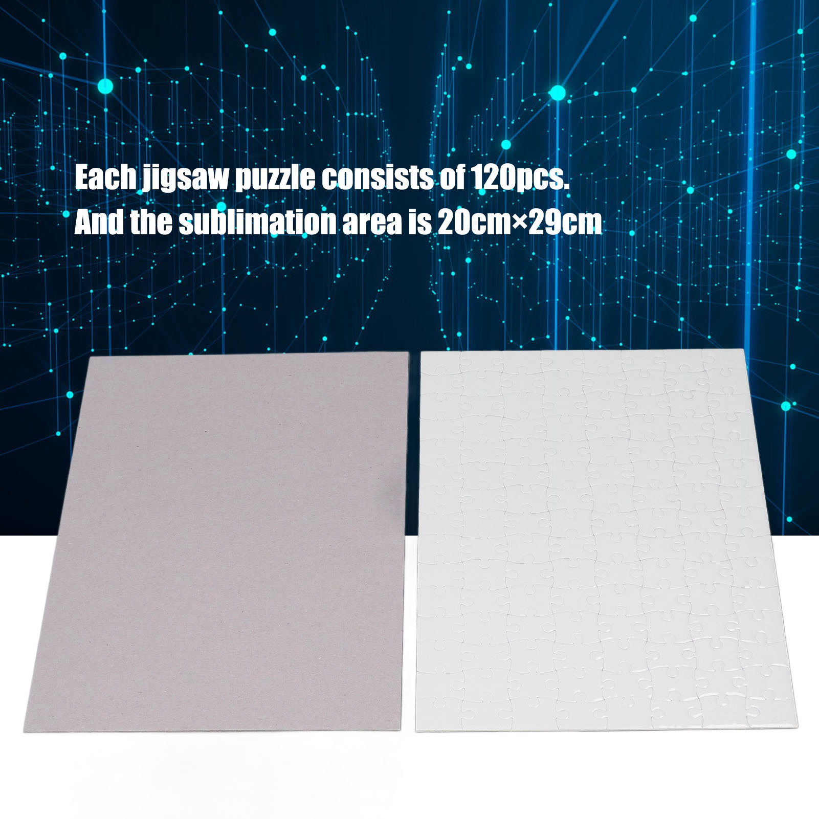 Printing Puzzle 10 Sets Blank  - Puzzle Blank White 评论和价格