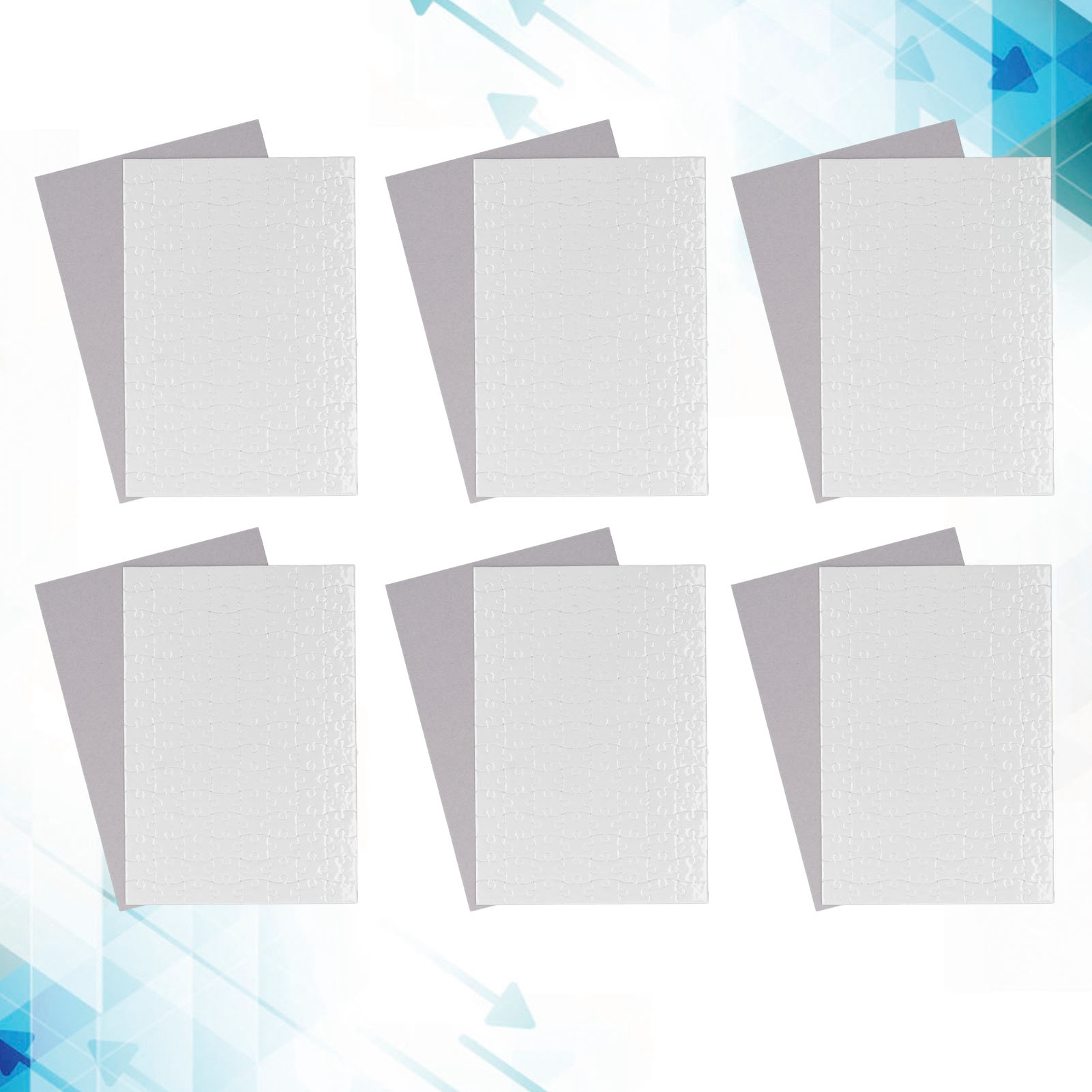 Printing Puzzle 10 Sets Blank  - Puzzle Blank White 评论和价格