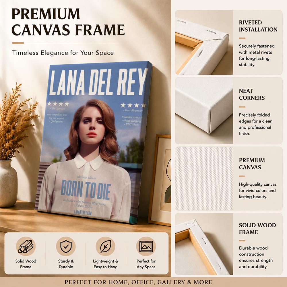 Famous Singer L-Lana Del Rey P - Canvas Wrap Ready 评论和价格